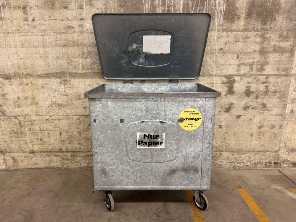 Stahlcontainer Abfallcontainer 800 L (Gebraucht) in Winterthur für CHF ...