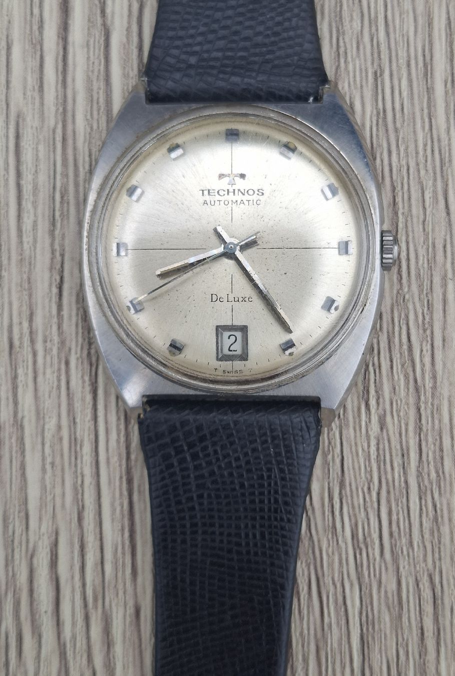 Technos Orologi: Vintage Technos De Luxe Automatic with Date at 6 O'clock. – Usato da St-Cergue venduto da gar_x2b7 2