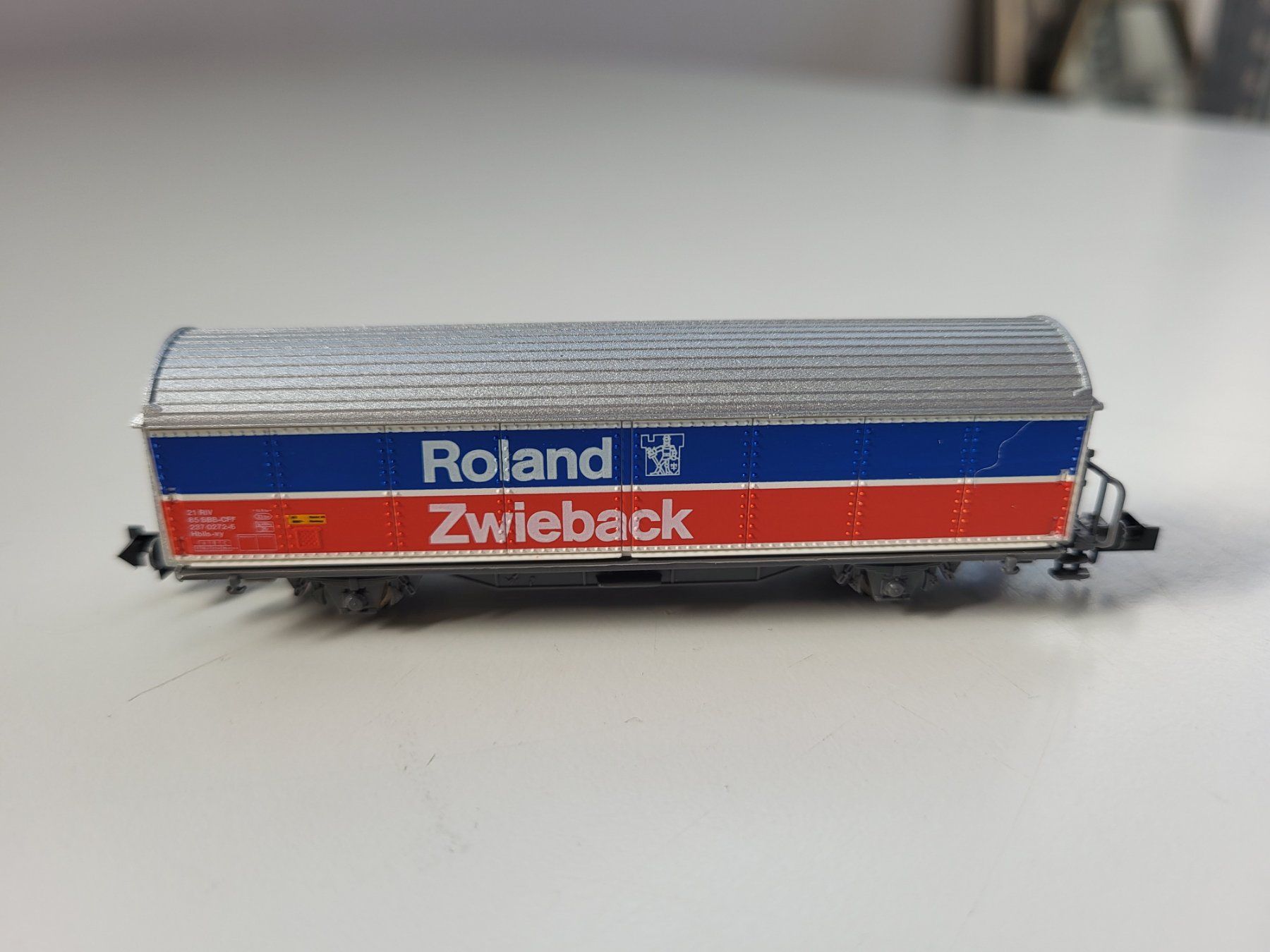 Roco Modellini di ferrovie: Roco 25224   SBB Schiebewandwagen "Roland" – Usato da Brügg BE venduto da POU-BELLE 1