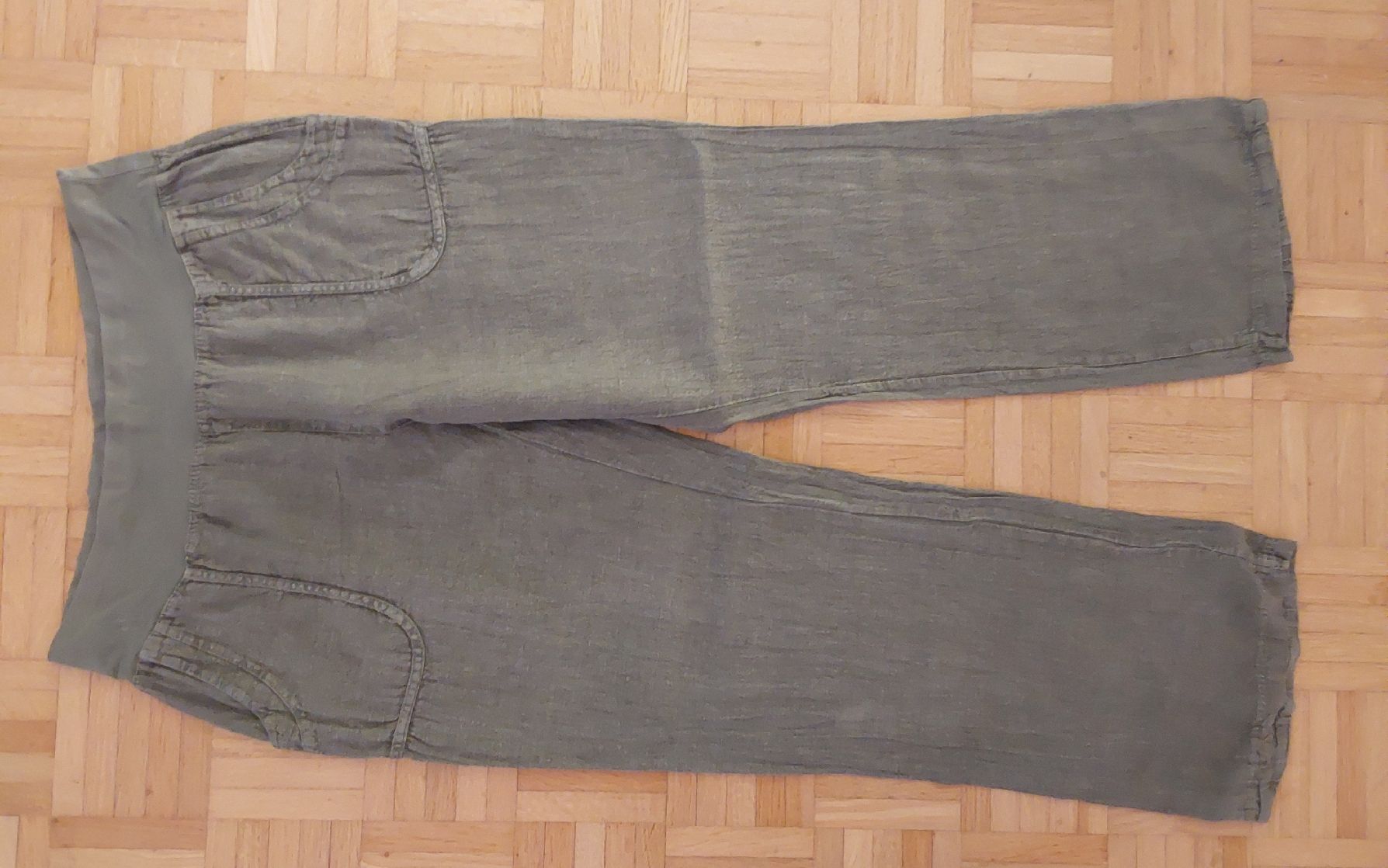 Pantaloni: Leinenhose oliv 44 – Usato da Köniz venduto da scopello12