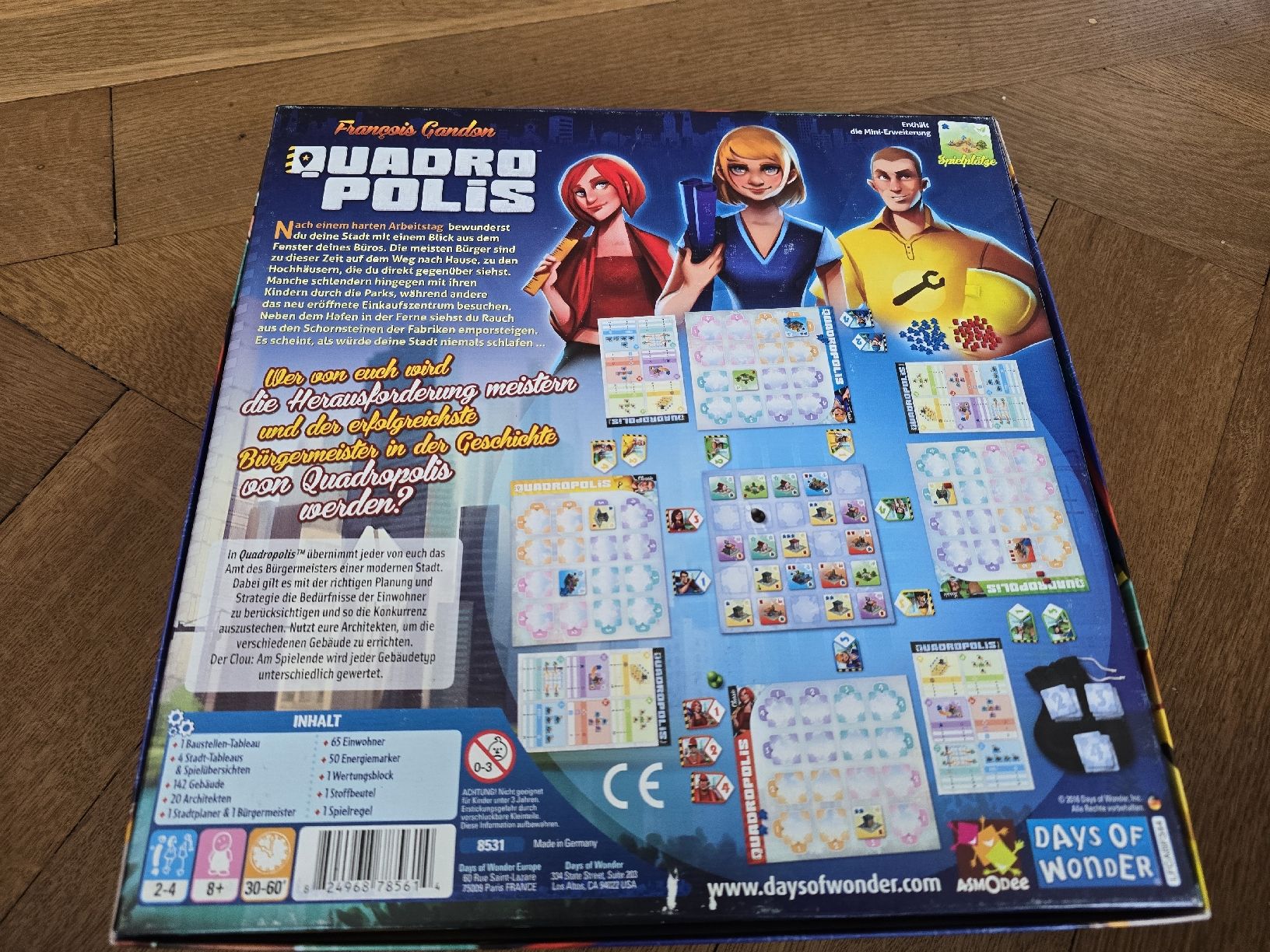 Giochi: Quadropolis &Erweiterung – Usato da Bern venduto da Callosomia 1