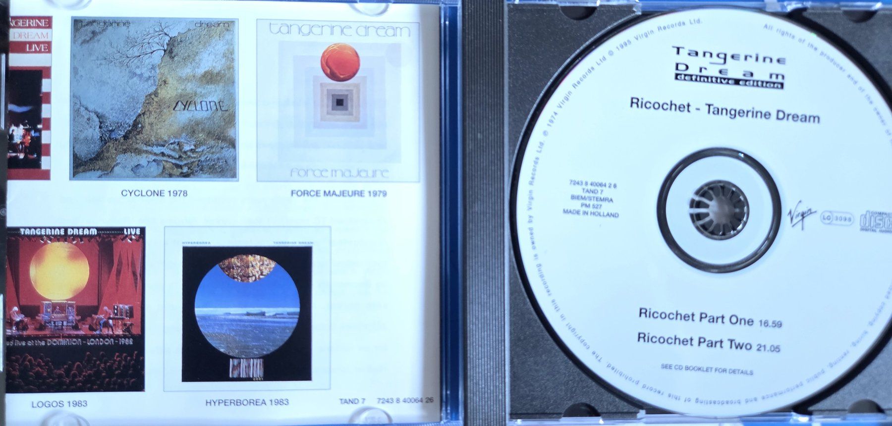 CD: Tangerine Dream - Ricochet – Usato da Biberist venduto da Beaver58 1