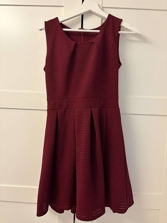 Kleid Gr S Burgunder Rot 