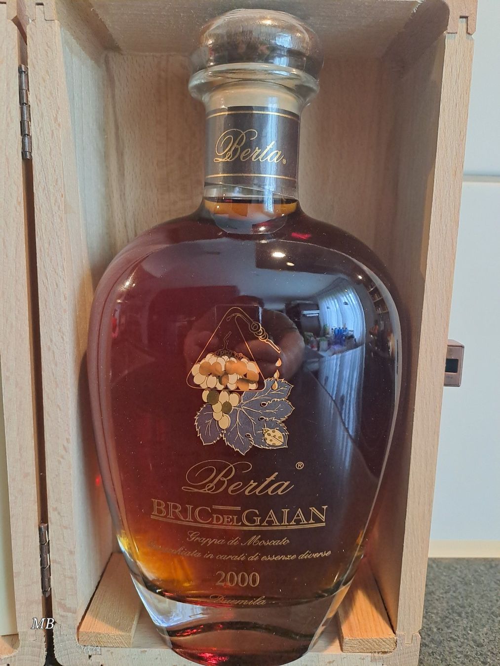 Berta Bevande alcoliche: Berta Grappa BRICDELGAIAN 2000 mit OHK – Nuovo e nell'imballaggio originale da Elsau venduto da Kellerraeumung 1