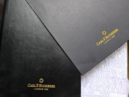 Carl F. Bucherer Luxus-Notizbuchset mit Kugelschreiber & USB