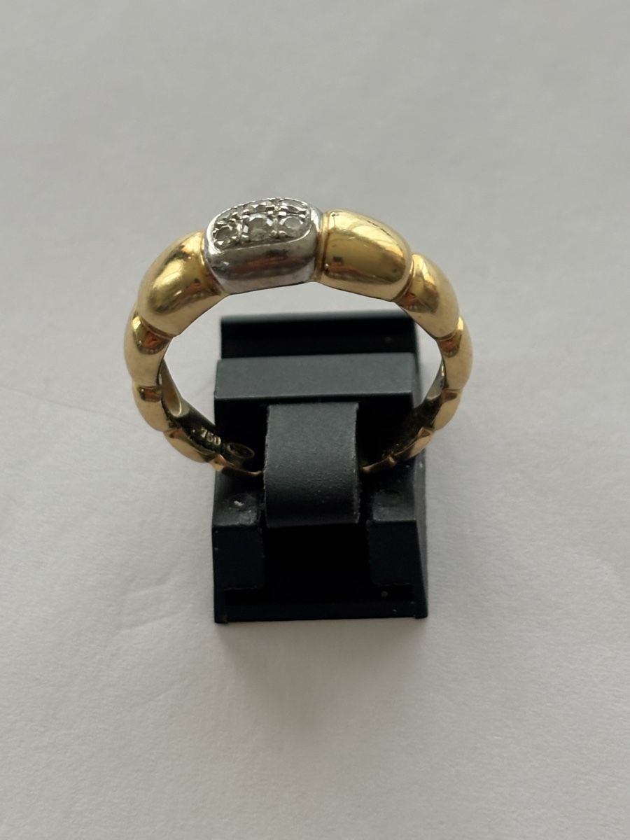 Anelli: Goldring 750 mit Diamanten – Usato da Langnau am Albis venduto da flusspflege 3