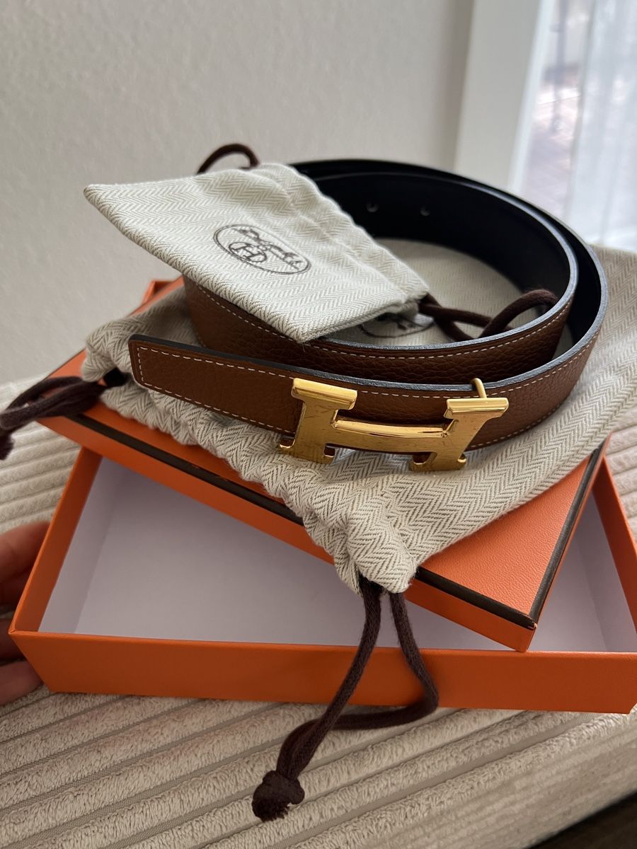 Hermès Cinture: Hermès Gürtel Constance, Gr. 75, Goldschnalle – Usato da Bern venduto da Janne.KN 5