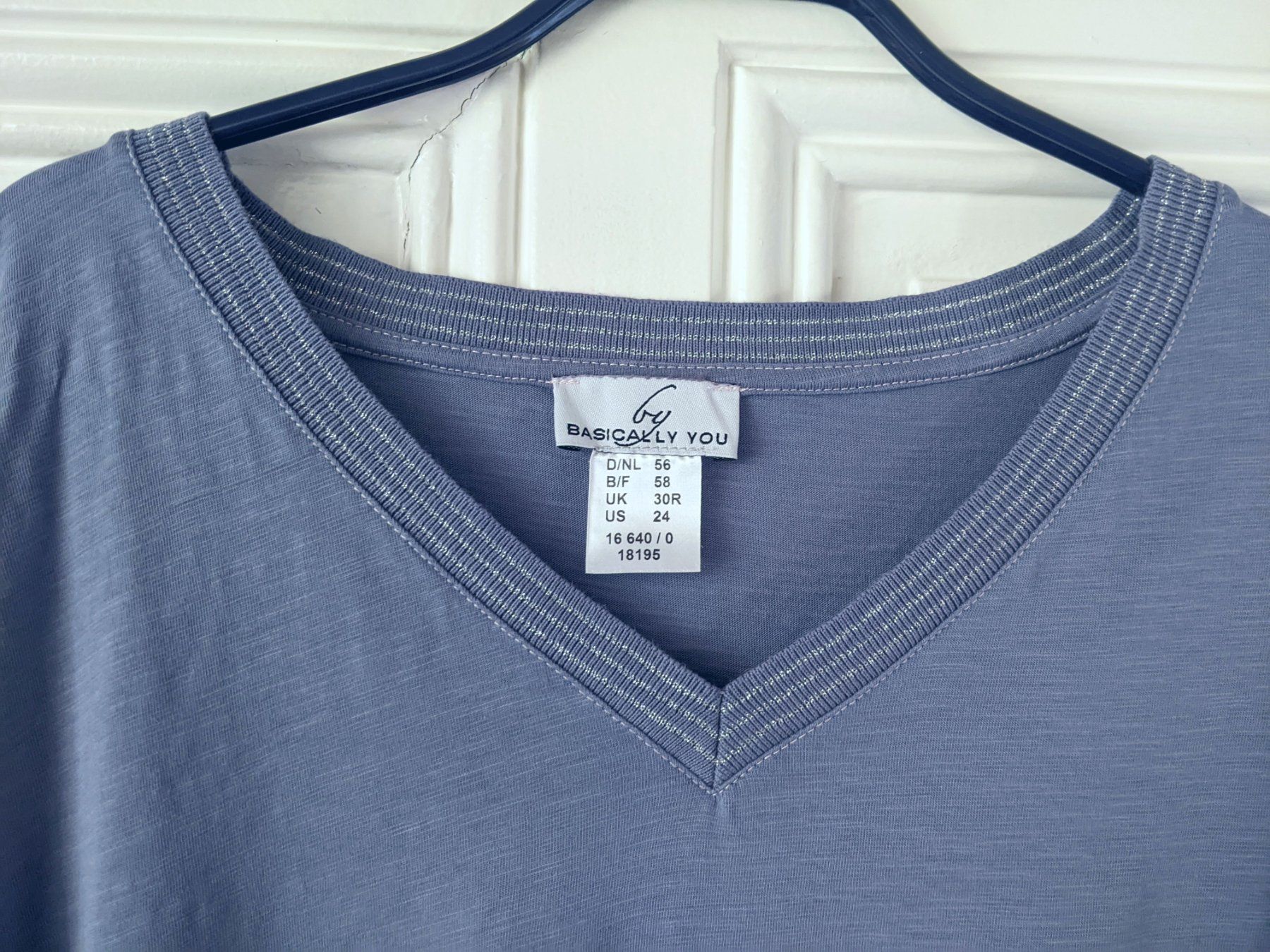 T-shirt: BASICALLY YOU : T-shirt bleu clair/argenté 56 – Nuovo (secondo la descrizione) da Petit-Lancy venduto da lilycerise 3