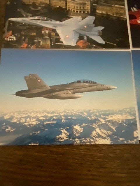 Ansichtskarten: 4 X POSTKARTEN FLUGZEUGE  CH ARMEE – Gebraucht aus Chur von silbermon 4