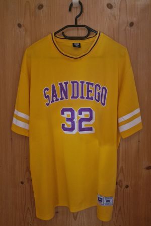 Gelbes San Diego T-Shirt, USA Hoop Camp 1989, Gr. M