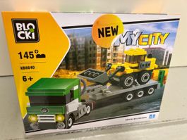 Bausteine BLCKI My City KB8040 Bagger 145 Teile neu
