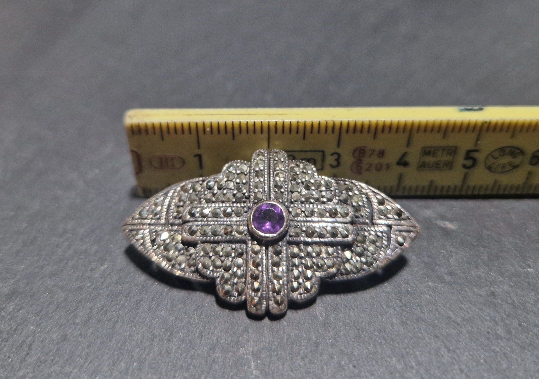 Broches & Aiguilles: Brosche Silber 925 Amethyst & Markasiten – D'occasion à Winterthur par Sadega 2