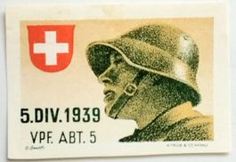 Soldatenmarke 2.WK, Verpflegungs Abt 5, geschn, Wi Vpf 52-2