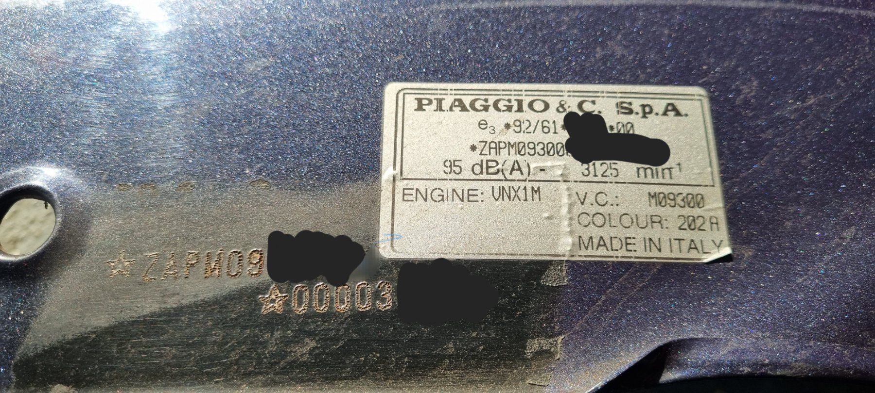 Piaggio Toutes les pièces pour scooter: Piaggio Vespa Rahmen – D'occasion à Safnern par 1EJR8 2