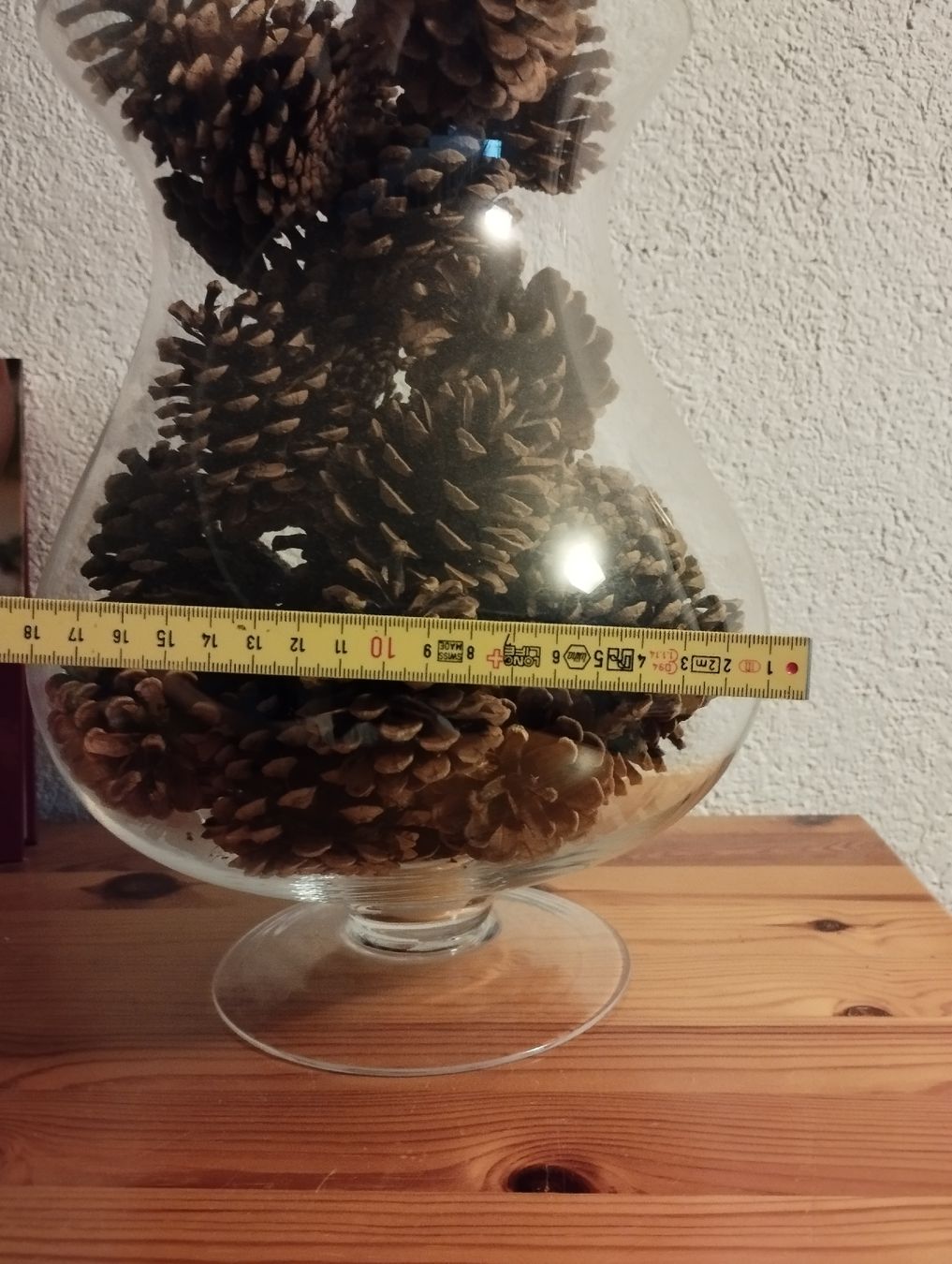 Vasi & Recipienti: Grosse Glas Vase mit Tannenzapfen Deko – Nuovo (secondo la descrizione) da Ostermundigen venduto da Dinge1 1