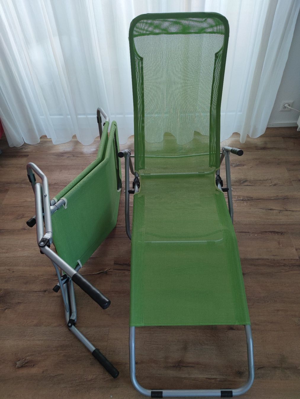 Sedie a sdraio: 2 Set Liegestühle Sonnenliegen, hellgrün – Usato da Fribourg venduto da Elyngwen 2