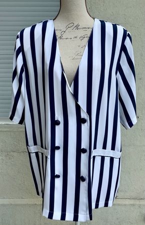 superbe blouse vintage croisée VALENTINE FASHION t.42