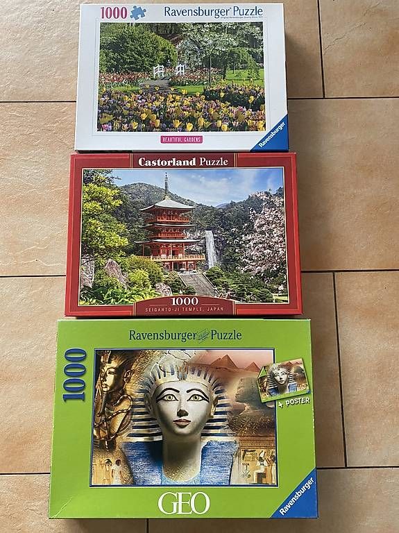 Puzzle: 3x Puzzle 1000 Teile Landschaftsmotive – Usato da Langnau am Albis venduto da dodi83