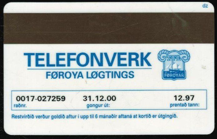 Telefon- & Taxkarten: Telefonkarte Färöer FAR-D-17 Skeyk – Gebraucht aus Zürich von Tolima194 1