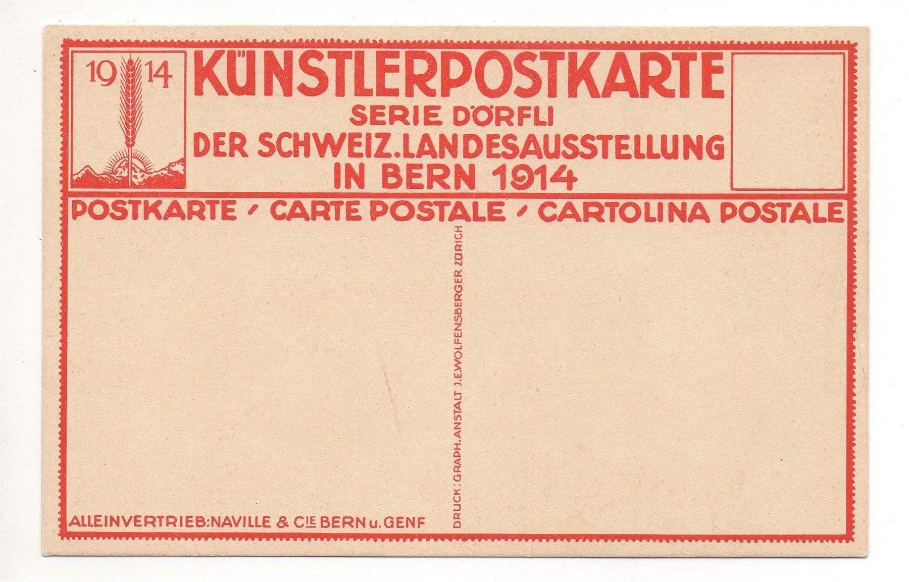 Cartoline postali: LITHO Landesausstellung in Bern 1914 – Nuovo (secondo la descrizione) da Jona venduto da philajona 1