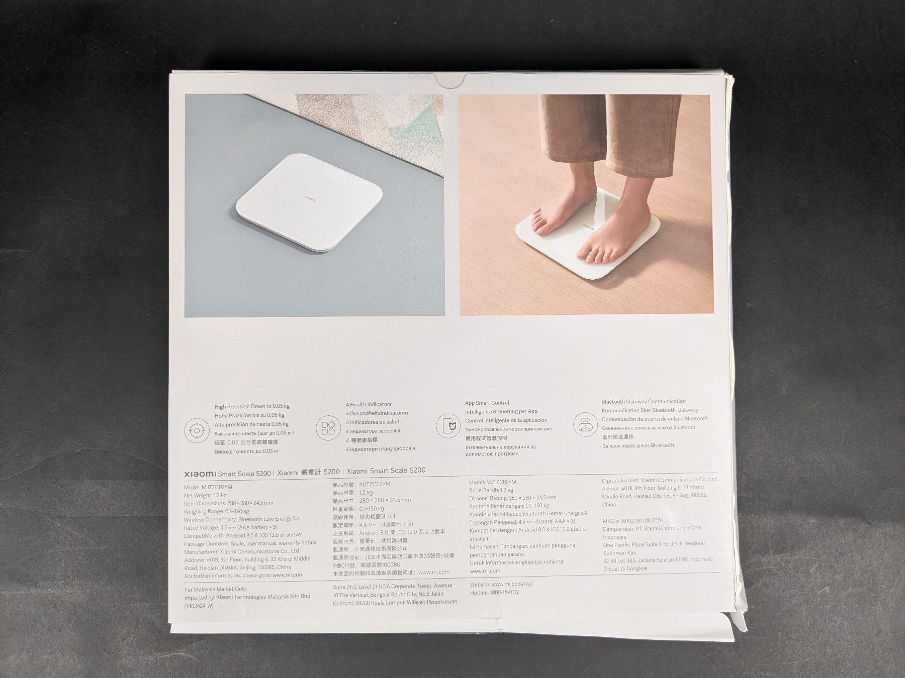Xiaomi Bilance pesapersone: XIAOMi Smart Scale S200 Personenwaage – Nuovo (secondo la descrizione) da Dintikon venduto da Restwert_Dintikon 5