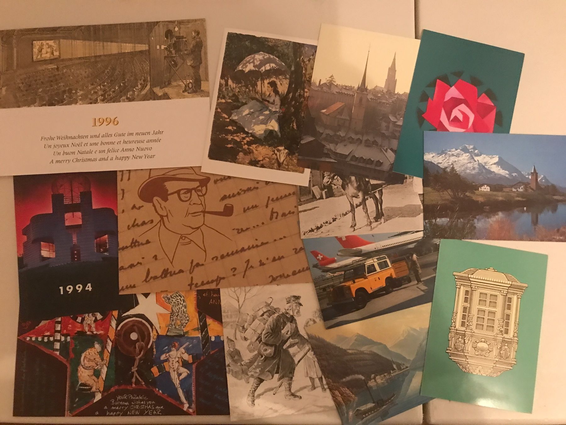Tutti i francobolli: 62 Weihnachtskarten PTT (3000-78) – Usato da St.Gallen venduto da Bigdisch 3