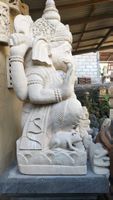 Skulptur Ganesha Elefantengott Stein Garten Statue Feng Shui