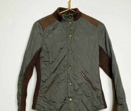 Übergangsjacke gesteppt, Gr S, Marke Nümph, Olivgrün