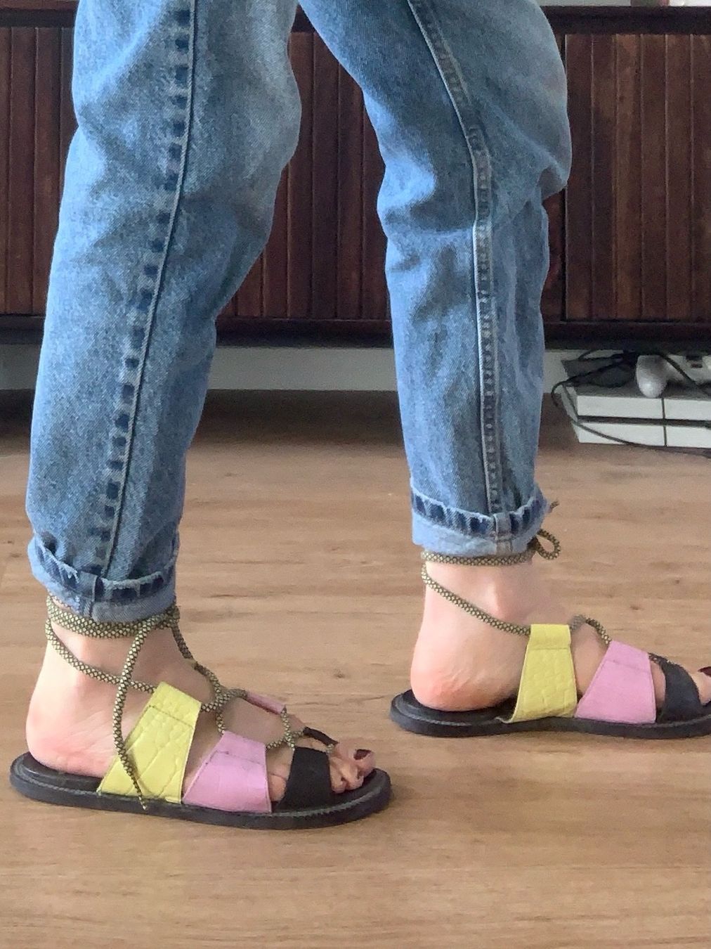 Scarpe da donna: Sandales multicolores à lacet Asra – Usato da Genève venduto da rez_c6c6 5