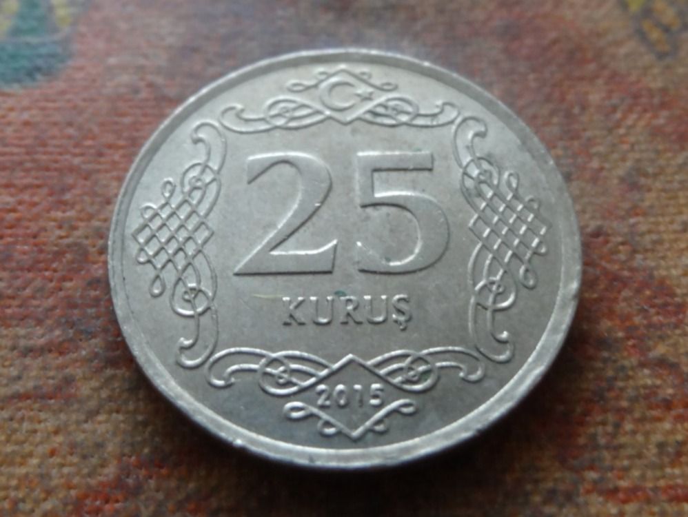 Tutti le monete: TURQUIE  25 Kurus  2015 – Usato da Romanel-sur-Lausanne venduto da Swift13