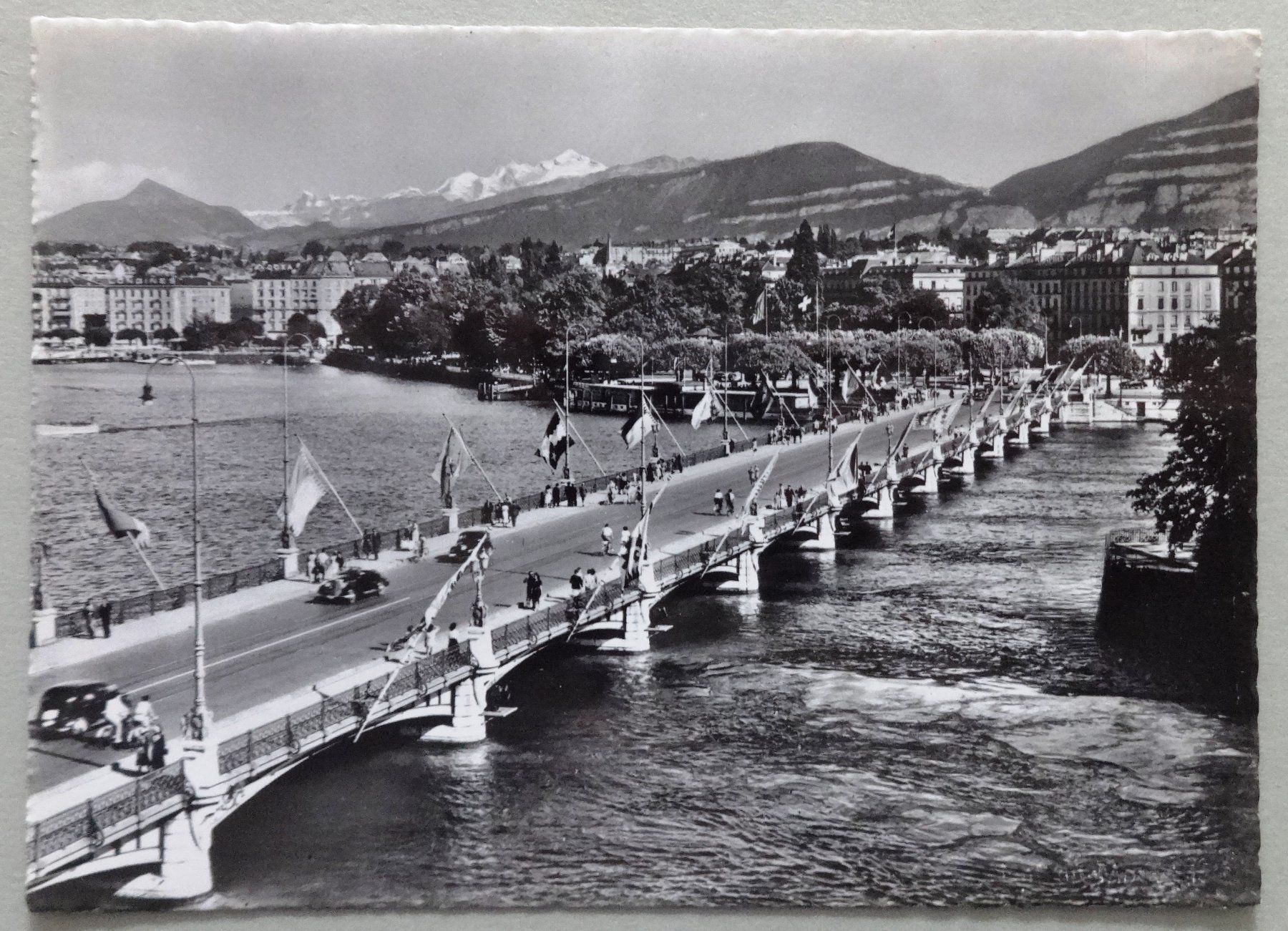 Cartoline postali: Genève - Pont du Mont Blanc – Usato da Fétigny venduto da Billy2miny