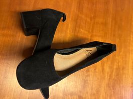 Schwarze Wildleder Pumps Gr.37 Neu