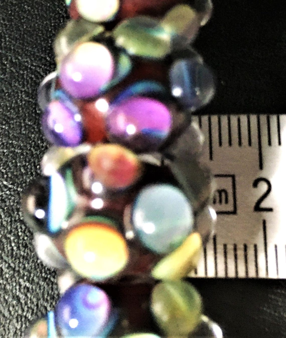 Perlen (unechte): Kette Glasperlen Murano Glas Länge 46 cm Verschluss Silber – Gebraucht aus Wangen b. Olten von Buntgemischt 7