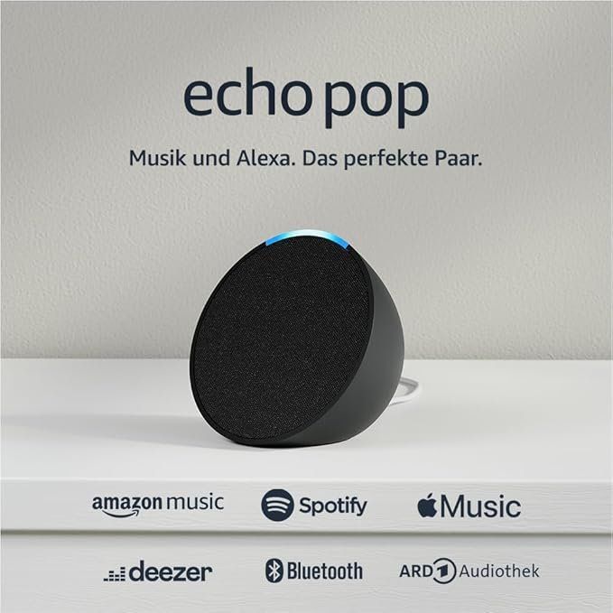 Amazon Lautsprecher: Echo Pop Bluetooth-Lautsprecher | Alexa | Smart Home | WLAN – Neu und originalverpackt aus Oensingen von CSCollectors 1