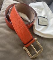 Wunderschöner klassischer Ledergürtel von Gucci, neu