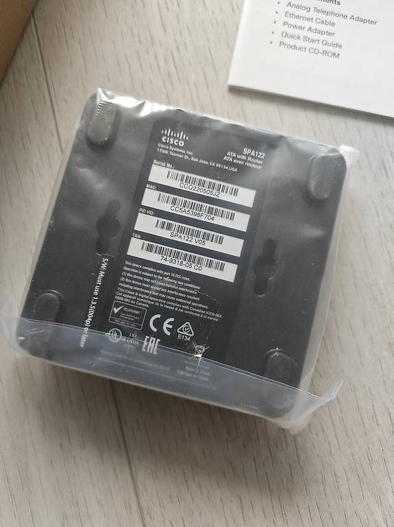 Cisco Unità & Adattatore: Cisco SPA122 ATA mit Router – Nuovo (secondo la descrizione) da Eiken venduto da josemiall 1