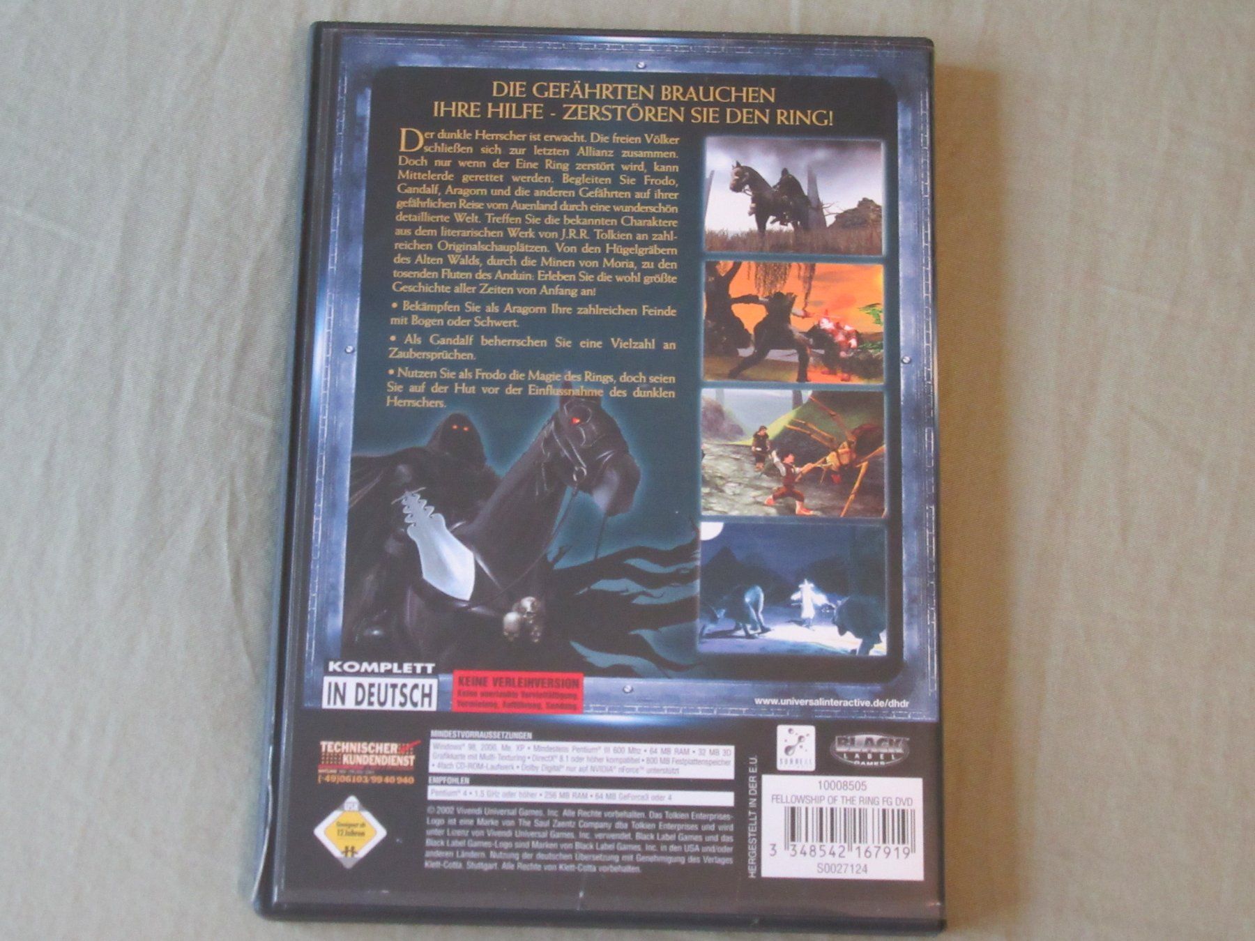 Microsoft Giochi: Herr der Ringe: Die Gefährten, PC Game CD-Rom – Usato da Bern venduto da Mariana7 1