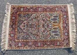 Indien ++ Echter Seiden-Teppich Kashmir