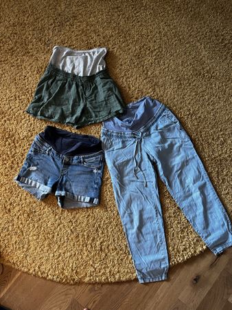 Pantaloncini e pantaloni premaman lotto 3 pezzi