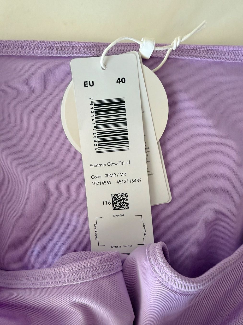 Triumph Costumi da bagno & Bikini: TRIUMPH, Bikini Tai SUMMER GLOW, Grösse 40, Farbe Helllila – Nuovo e nell'imballaggio originale da Rudolfstetten venduto da gst_g7xl 1