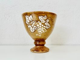 Keramik-Kelch / Becher mit Fuss aus Japan (No4)