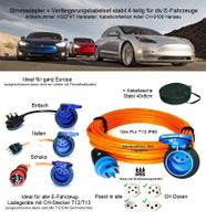 10m Adapter + Verlängerungskabelset 4-t. Ideal für Tesla UMC