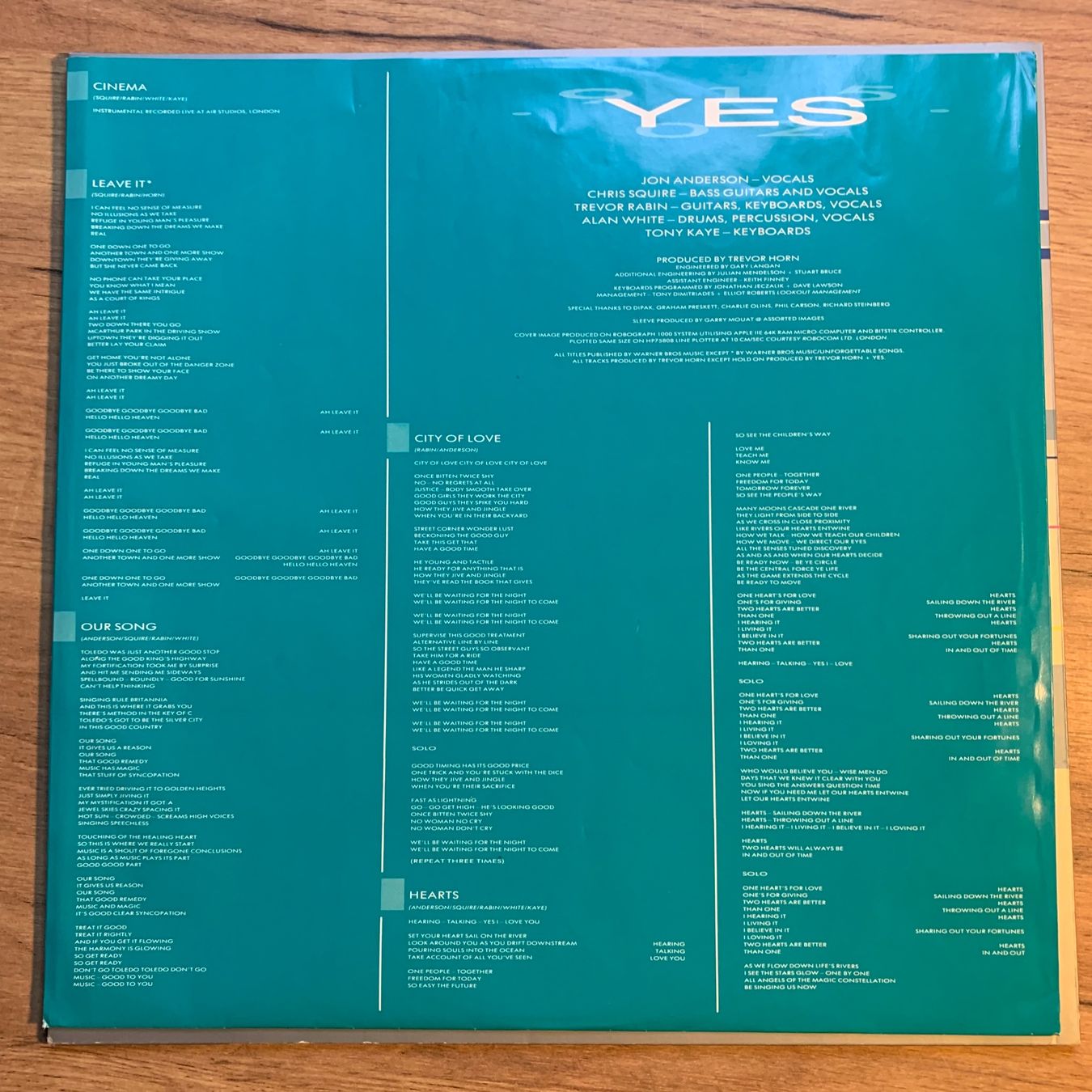 Schallplatten: YES - 90125...OG GER 1983...VG+/VG+ – Gebraucht aus Gals von Diskopatshop 2