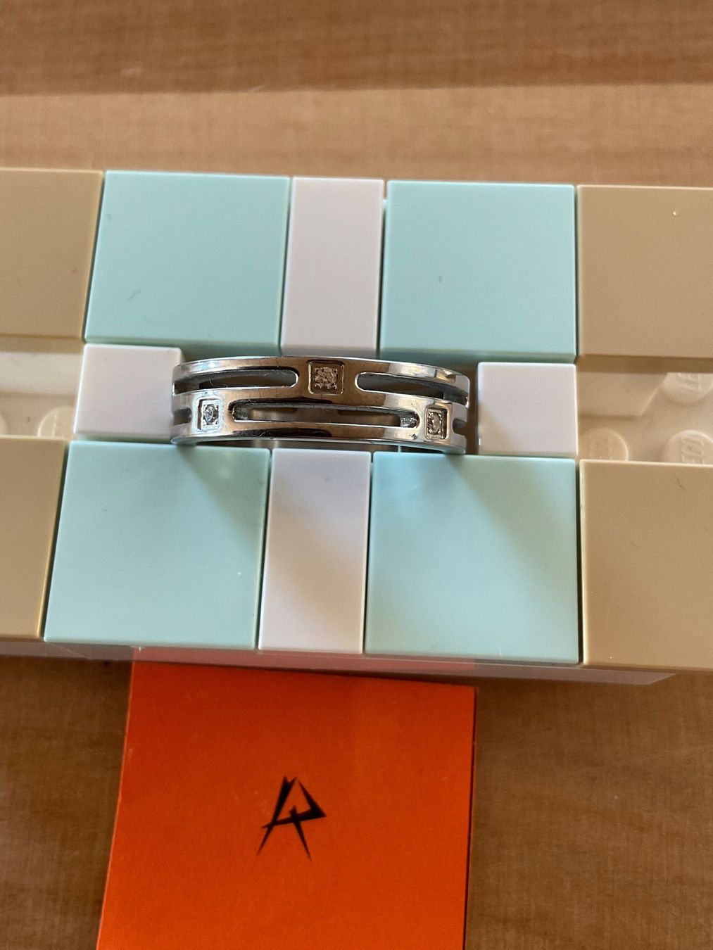 Ringe: Stahl Ring mit Strass / Gr.58 – Gebraucht aus Rümlang von Sambas19