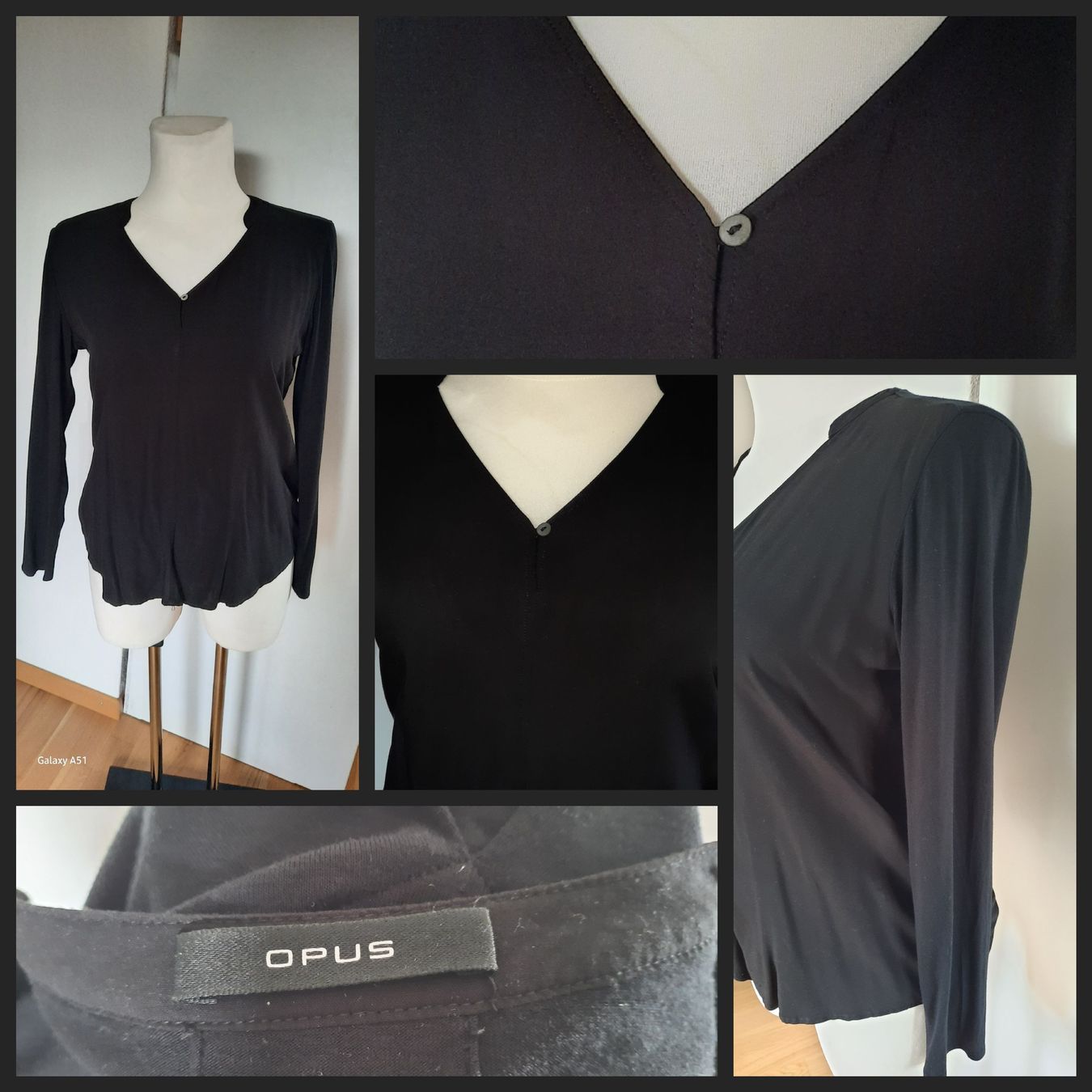 Opus Camicette: ***OPUS*** Blusenshirt schwarz Gr 42 – Usato da Wädenswil venduto da H2H_Secondhandshop