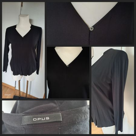 ***OPUS*** Blusenshirt schwarz Gr 42