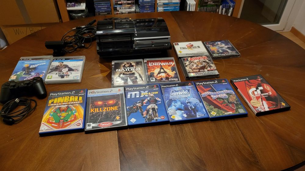 PS3 60 GB (PS1+PS2 Spiele kompatibel) Grosses Set Kaufen auf Ricardo