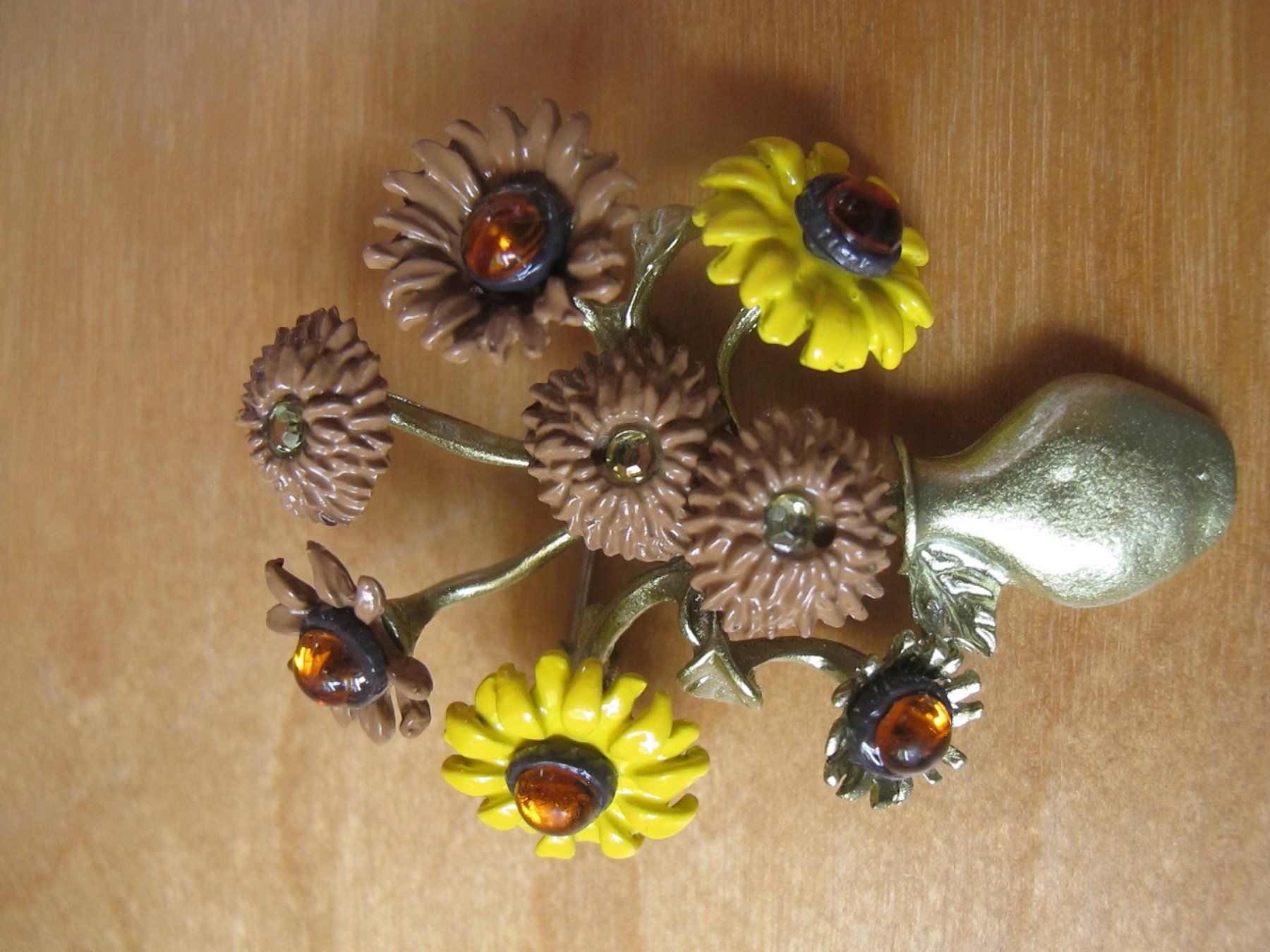 Broschen & Nadeln: Grosse Brosche Blumenstrauss – Neu (gemäss Beschreibung) aus Löhningen von Chimae67 4