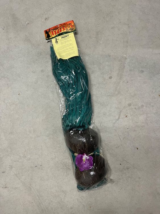 Hawaii Hula Rock Kostüm Set - 2-teiliges Tropical Outfit Mit Blumen-Armbändern