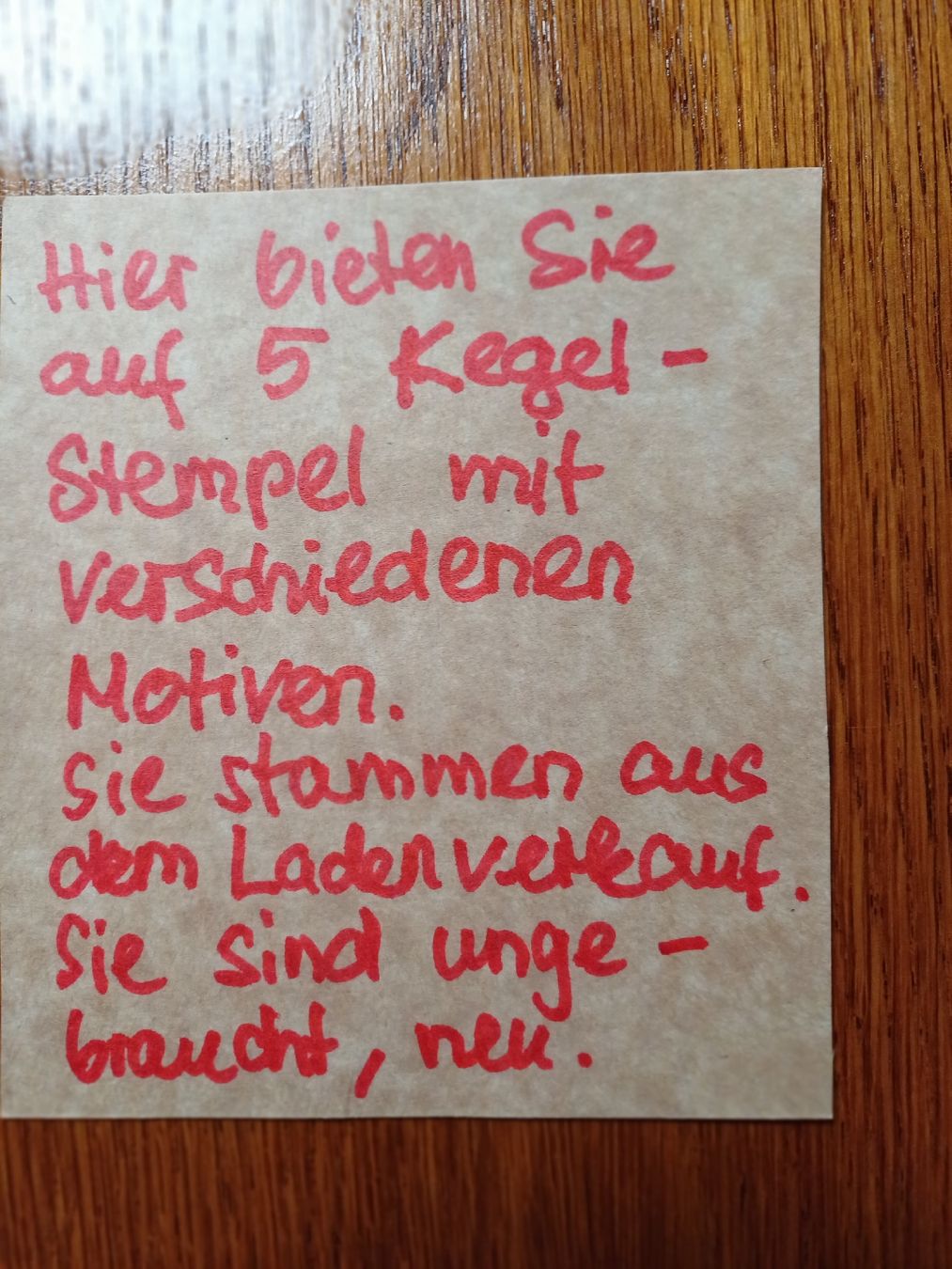 Tampons: 5 Kegelstempel Mini Nr.1 – Neuf (Voir description) à Gächliwil par lesidees 9